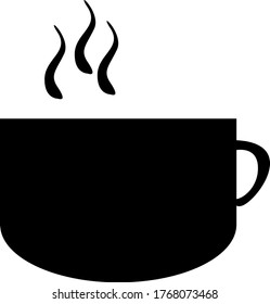 el logotipo de un café caliente o una taza de té