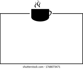 el logotipo de un café caliente o una taza de té