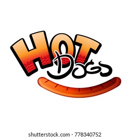 logo Hot dog on a white background