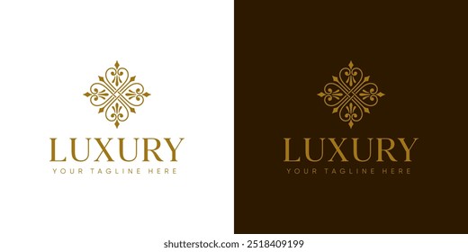 Logo hotel luxo que visa turistas que procuram um lugar para ficar em hotel de luxo, villa, casa de campo