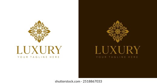 Logo hotel de lujo que se dirige a los turistas que buscan un lugar para alojarse en un hotel de lujo, villa, casa de campo