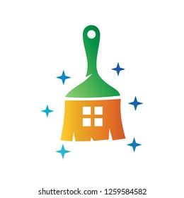 Logo of the house cleaning service, Logo of home care services