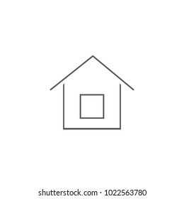 logo house icon. Element of buildings for mobile concept and web apps. Icon for website design and development, app development. Premium icon on white background