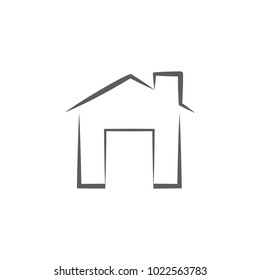 logo house icon. Element of buildings for mobile concept and web apps. Icon for website design and development, app development. Premium icon on white background