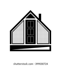The logo of the house.Vector illustration emblem