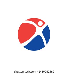 logo human icon company vector