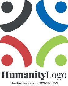 Logo Hummanity Nonprofit Organization Vector