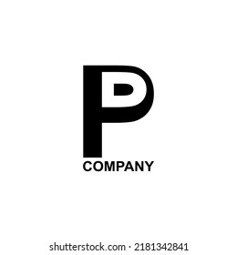 logo huruf p, cocok untuk ikon, maskot, dll