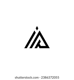 Logo ia initial ia triangle concept digital brokers insurance