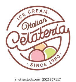 Logotipo, gelo, logotipo de sorvete, sobremesa, fresco, fazenda, frio, emblema