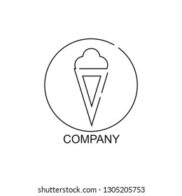 Logo for the ice cream parlor.
