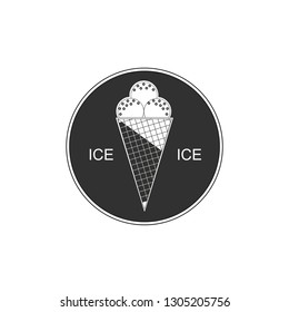 Logo for the ice cream parlor.
