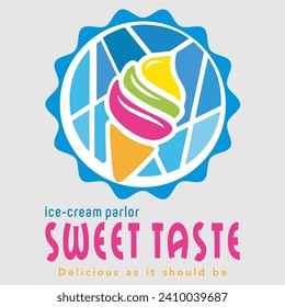 Logo ice cream parlor - Sweet Taste