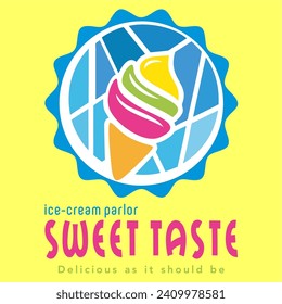 Logo for ice cream shop - sweet flavor.