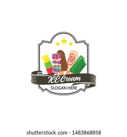 logo ice cream stick for vector element design