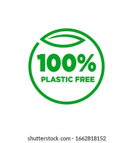 logo icon for 100% plastic free, iconic, simple and memorable, eye catching.