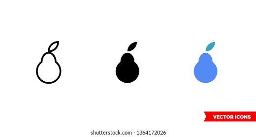 Logo icon of 3 types: color, black and white, outline. Isolated vector sign symbol.