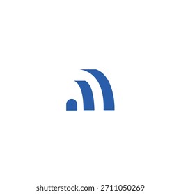 icono de logotipo Ilusión de tecnología geométrica A2