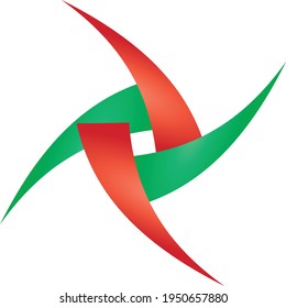 Logo or icon abstract for blockchain industry, 3d vector illustration