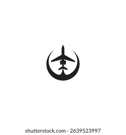 logo icon airplane technology element