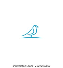 Icono de logotipo Animal Bird Tecnología de Vector