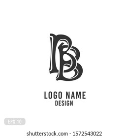 logo icon B BB bussiness clean clasic