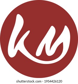 Logo or icon based on the letters K and M