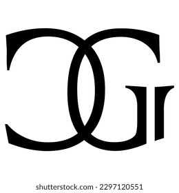 logo icon beautiful letter alphabet logo design infinity monogram CG C and G in a very luxury and classy, elegant love style for creative and trendy upscale brand personality. cool for corporate perso