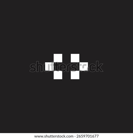 logo icon block box sign technology vector
