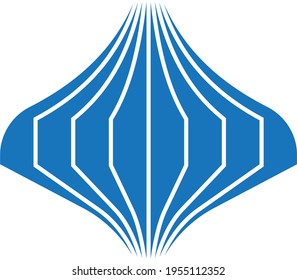 Logo or icon for blockchain industry, 3d vector illustration