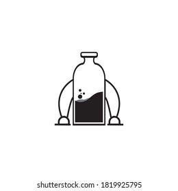 Logo Icon of The Bottle is Available for Five Feet Design