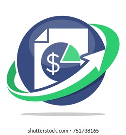 Logo Icon For Business Administration, Tax Service Management