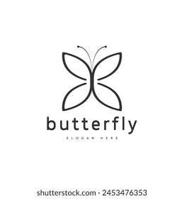 Logo icon butterfly vector design