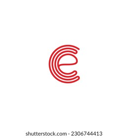 icono de logotipo C diseño tecnología vectorial