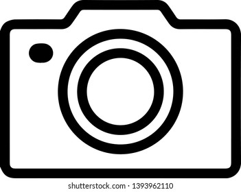 Logo Icon Camera Line Art