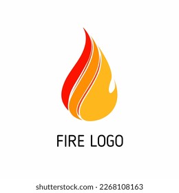 Logo icon company vector fire trendy very suitable for logos of organizations, products, companies isolated on white background