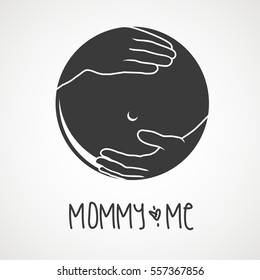 Logo, Icon Concept - baby care, pregnancy, baby shop, nursing, gynecology, obstetrics, baby-care