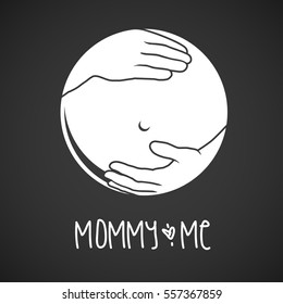 Logo, Icon Concept - baby care, pregnancy, baby shop, nursing, gynecology, obstetrics, baby-care