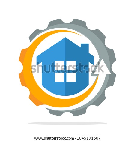 logo icon with the concept of construction project implementation process