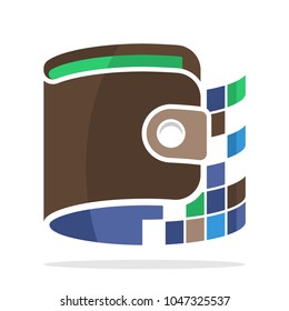 logo icon with the concept of digital wallet
