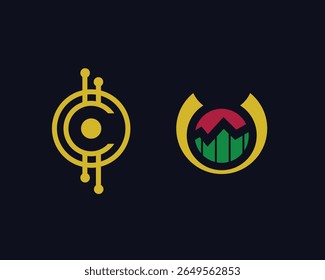 logo or icon for crypto and trade stock