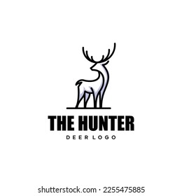 logo icon deer design inspiration,hunting vintage logo