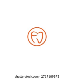 Icono de logotipo Tecnología de Vector de ilusión dental