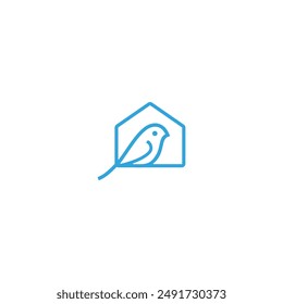 logo icon design bird vector technology