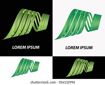 Logo icon design and Business cards set. Colorful symbol.