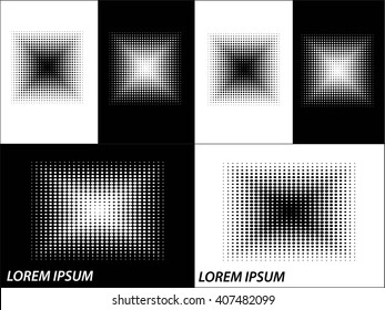 Logo icon design and Business cards set. Black and white symbol background 