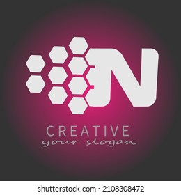 concepto de diseño de logotipo e icono con una combinación de colores y letras