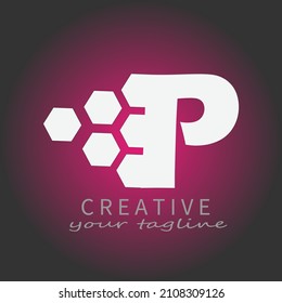 concepto de diseño de logotipo e icono con una combinación de colores y letras