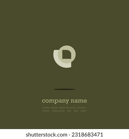 Logo Icon Design, Eye and Flower Shapes, Pastel Green Color, Marine Luxury Simple, Elegant, Attractive for Company EPS 10