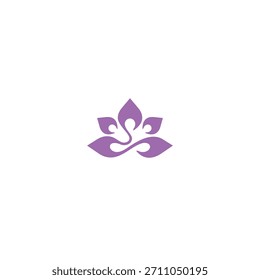ícone de logotipo design tecnologia flor ilusão